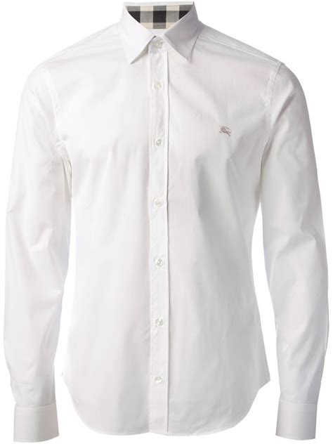 burberry men shirt white|burberry men's shirts clearance.